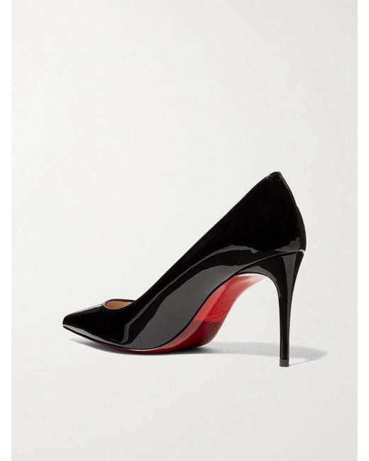Christian Louboutin Black Kate 85 Pumps Aus Lackleder