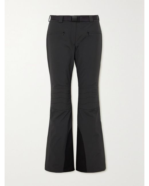 Ienki Ienki Black Basq Belted Straight-Leg Ski Pants