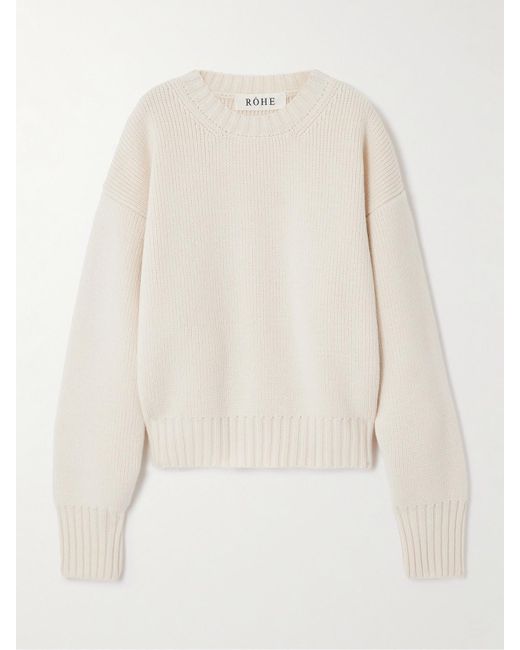 Rohe White Wool Sweater