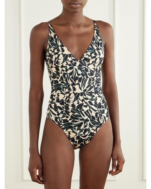 Ulla Johnson White Alba Floral-Printed Swimsuit