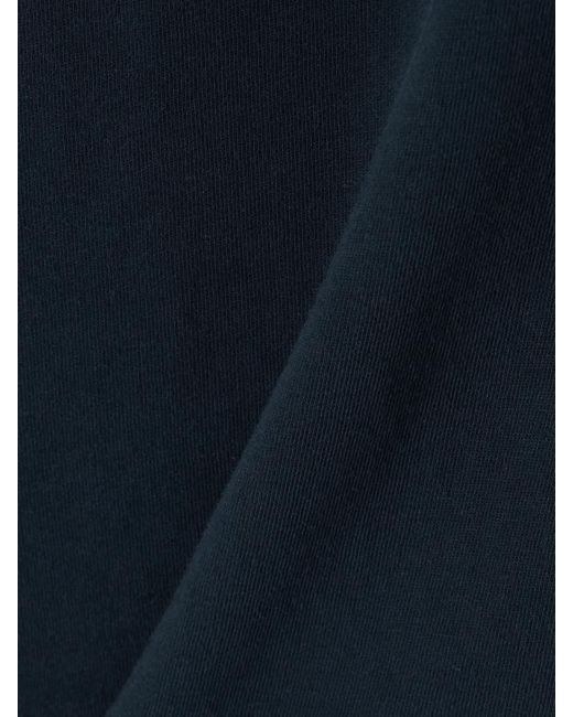 Agolde Blue Adine Verkürztes T-Shirt Aus Biobaumwoll-Jersey