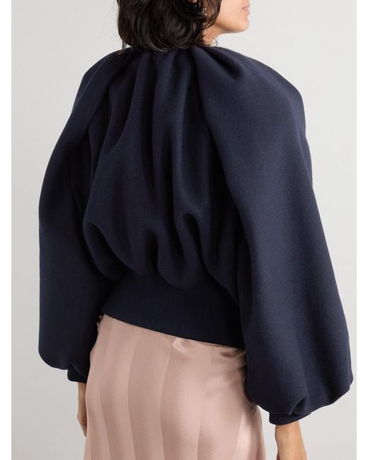 Dries Van Noten Blue Wool-Blend Jacket