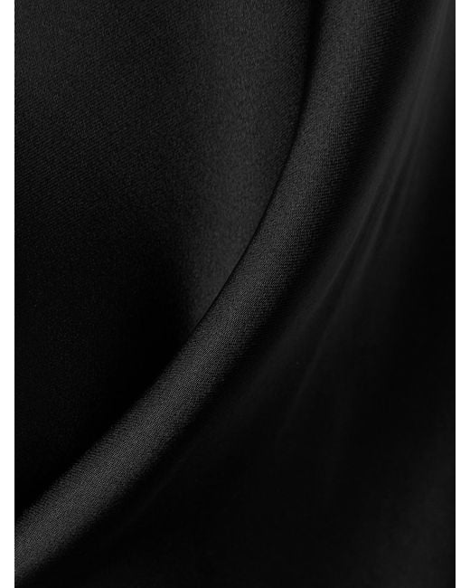 Khaite Black Taja Satin Maxi Dress
