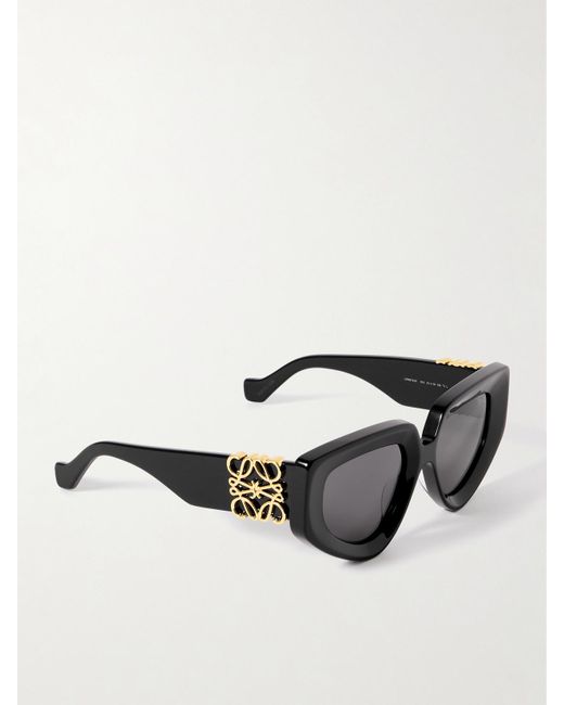 Loewe Black Sonnenbrille Mit Cat-Eye-Rahmen Aus Azetat