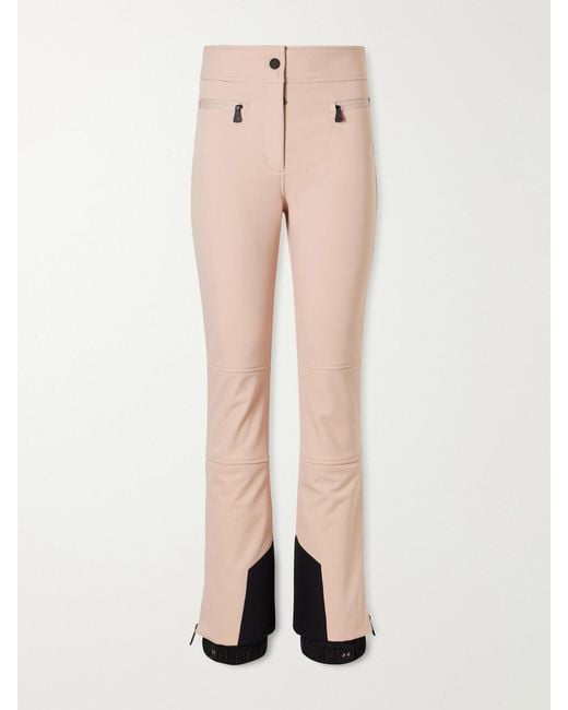 Moncler Natural Shell Straight-Leg Ski Pants