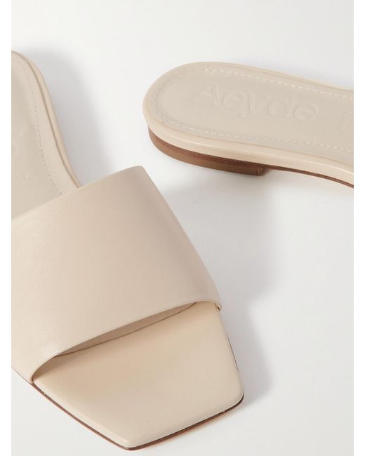 Aeyde Natural Anna Leather Sandals