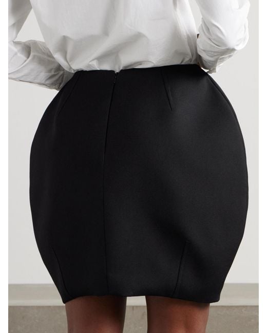 Bally Black Bubble Minirock Aus Woll-Twill