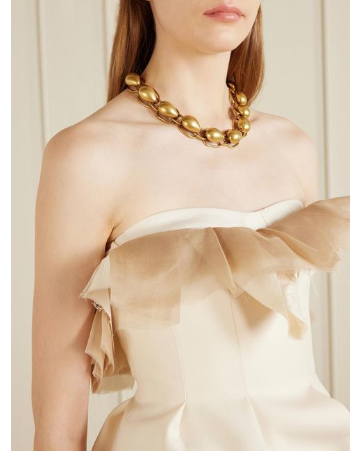 Khaite Metallic Plated Necklace