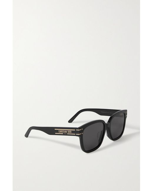 Dior Pacific S2U Black Square Frame Grey Lens Women Sunglasses | eBay