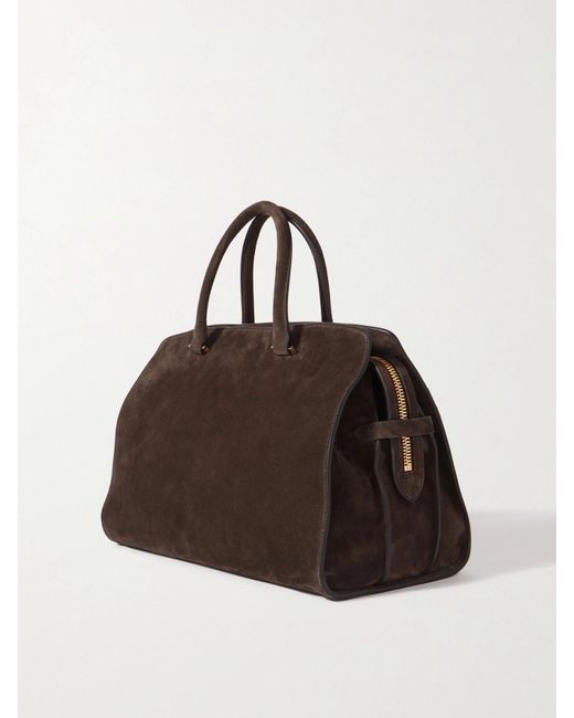 Metier Brown Private Eye Medium Suede Tote