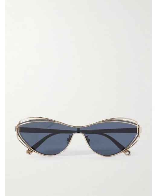 Dior Blue Fildior M1U Cat-Eye-Tone Sunglasses