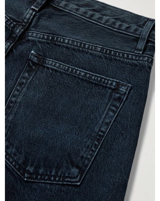FRAME Blue Bubble Hoch Sitzende Barrel-Jeans