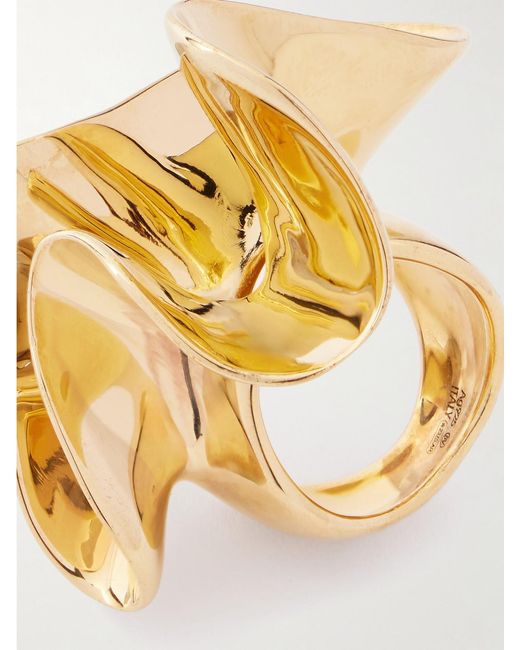 Bottega Veneta Metallic Plated Ring