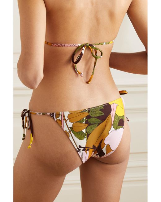 LaDoubleJ Blue Printed Bikini Briefs