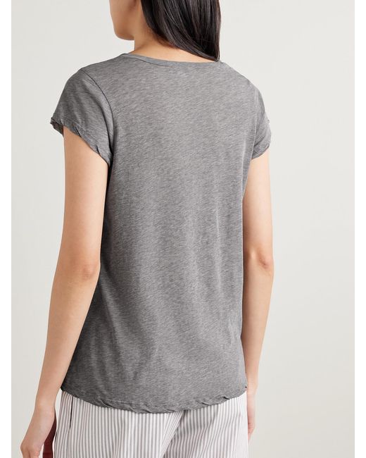 James Perse Gray Cotton-Jersey T-Shirt