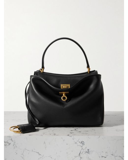 Balenciaga Black Rodeo Mini Tote Aus Leder