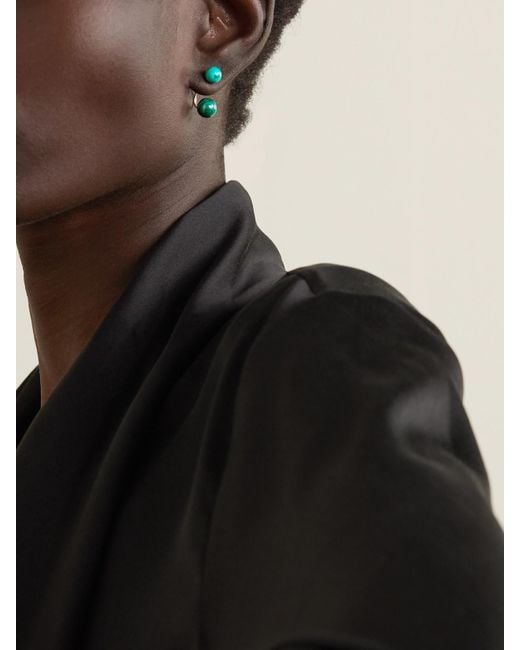 Mateo Green 14-Karat Malachite Earrings