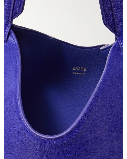 Khaite Blue Lotus Mini Tote Aus Kalbshaar