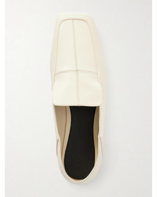 St. Agni Natural Minimal Flat Leather Loafer