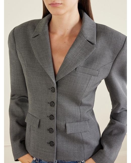 Magda Butrym Gray Wool Blazer