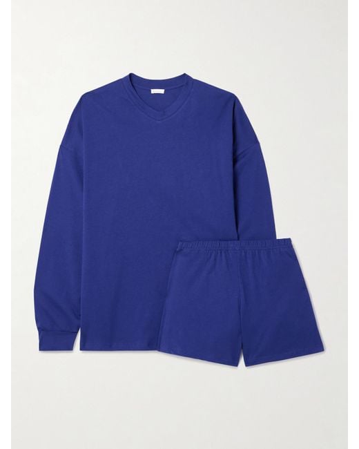 Skin Blue Catalina Pyjama Aus Bio-Pima-Baumwoll-Jersey