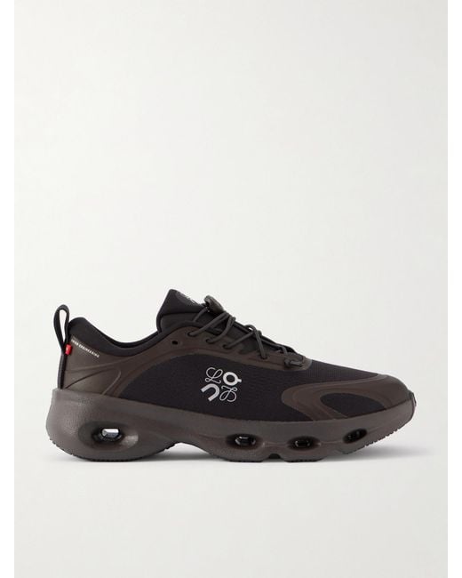 Loewe Black On Cloud Rubber-Trimmed Recycled-Mesh Sneakers