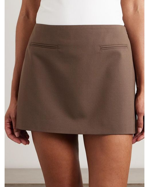 Sir Brown Dylan Woven Mini Skirt