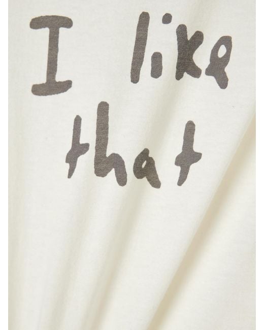 R13 Natural You'Re Weird Boy T-Shirt Aus Jersey Aus Einer Baumwoll-Kaschmirmischung Mit Print