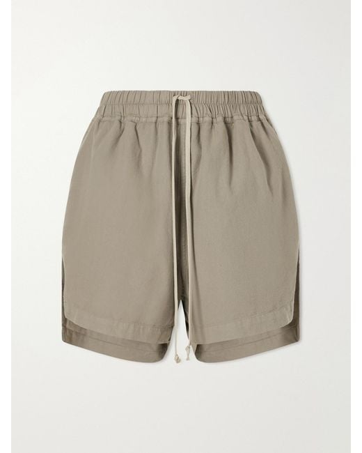 Rick Owens Gray Drkshdw Cotton-Jersey Shorts