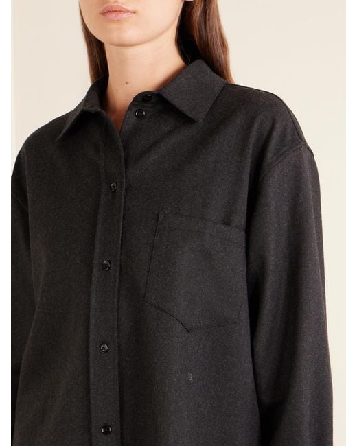 Victoria Beckham Black Ellys Wool Shirt