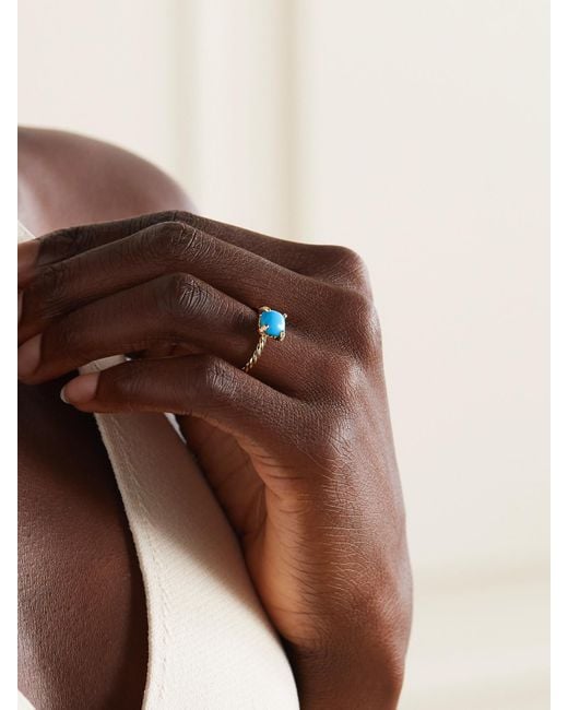 David Yurman Blue Châtelaine18-Karat, And Diamond Ring