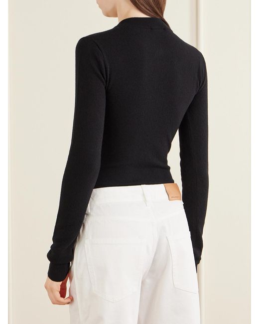 Stella McCartney Black Wool Bodysuit