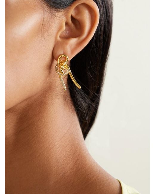 Completedworks Metallic Notsobig Thread Ii Recycled Vermeil Topaz Earrings