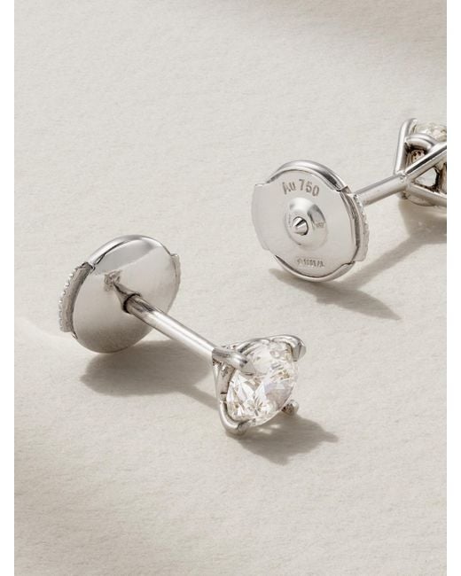 David Morris Natural 18-Karat Diamond Earrings