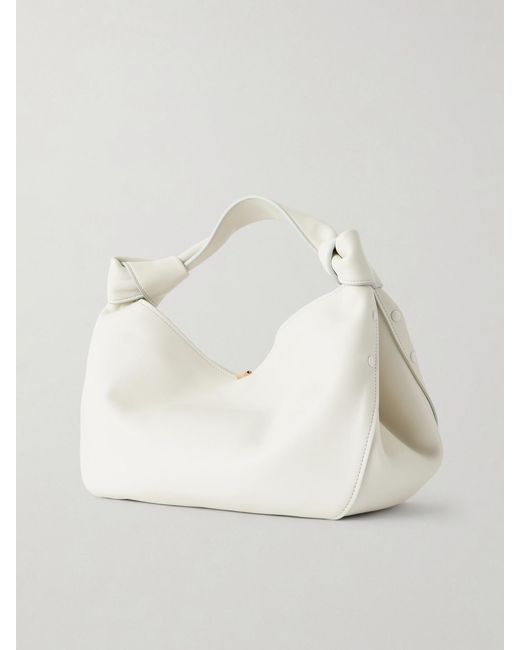 Gabriela Hearst Natural Antonia Small Leather Shoulder Bag