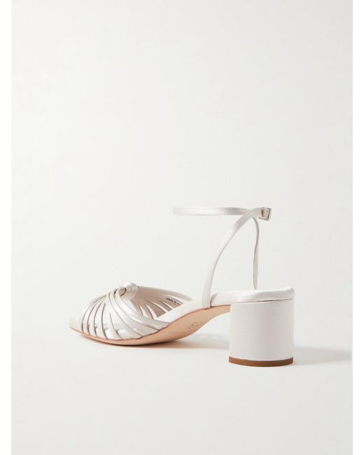 Sandales En Satin À Nœuds Olivia Loeffler Randall en coloris Natural