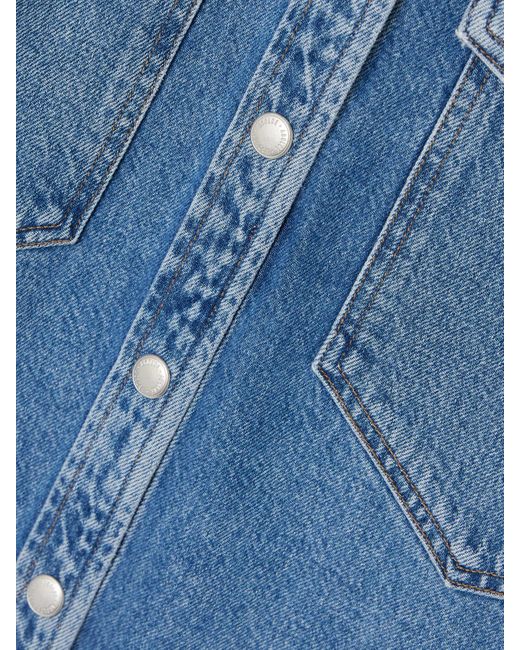 Agolde Blue Lotta Organic Denim Shirt