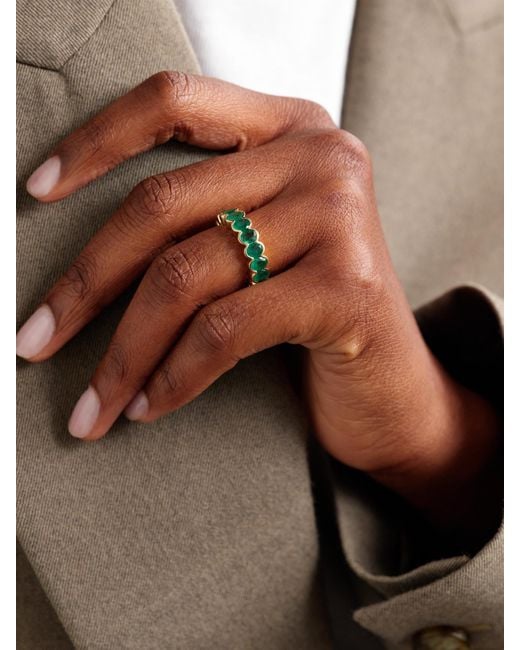 KOLOURS JEWELRY Green 14-Karat Emerald Ring
