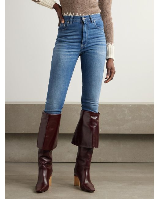 Chloé Blue High-Rise Skinny Jeans
