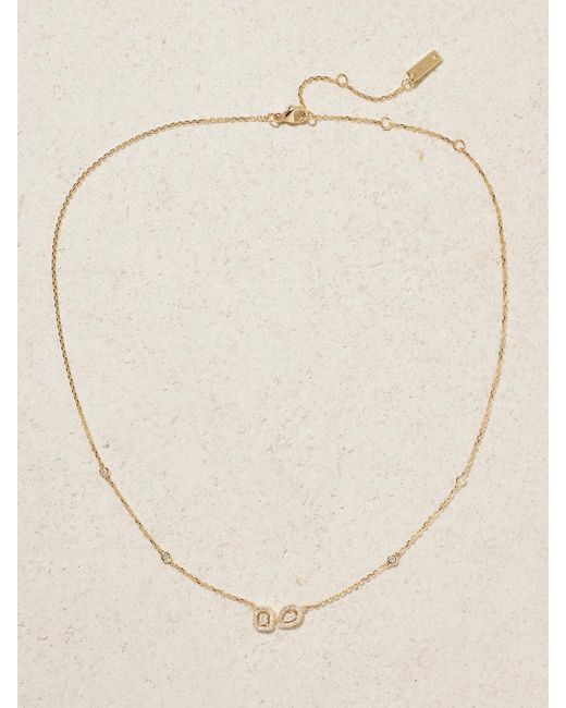 Messika Natural My Twin 18-Karat Diamond Necklace