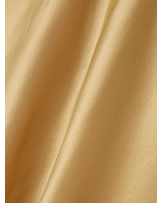 ANDRES OTALORA Natural Sublimes Silk-Charmeuse Maxi Skirt