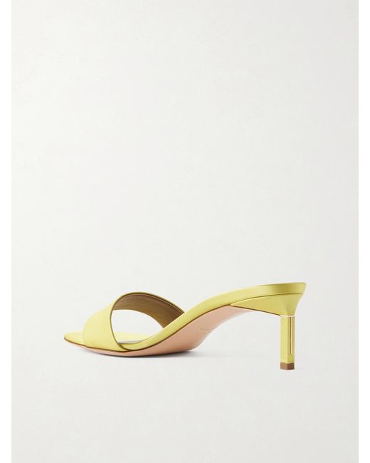 Tom Ford Yellow Satin Mules