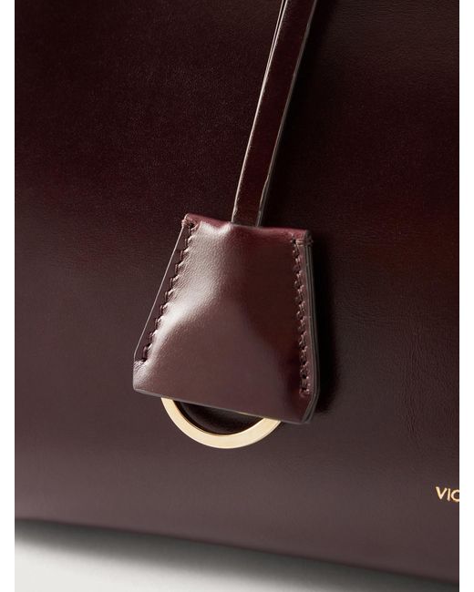Victoria Beckham Brown Sloane Frame Leather Tote