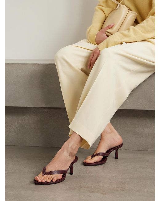 Aeyde Natural Daphne Leather Sandals