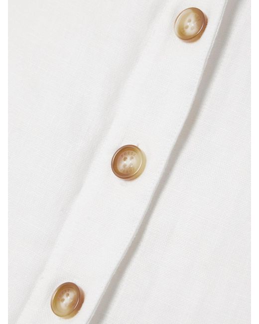 Mini-Robe En Lin Emma Posse en coloris White