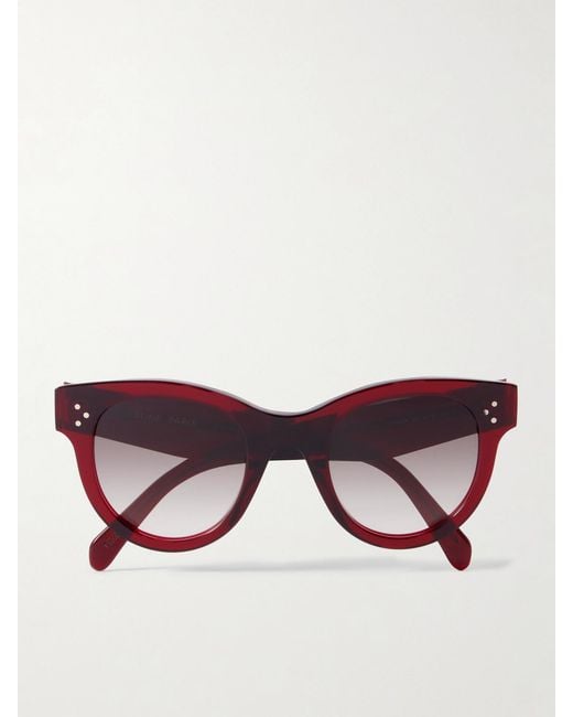 Céline Purple Round-Frame Acetate Sunglasses