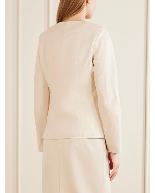 Loulou de Saison Natural Adea Leather Jacket
