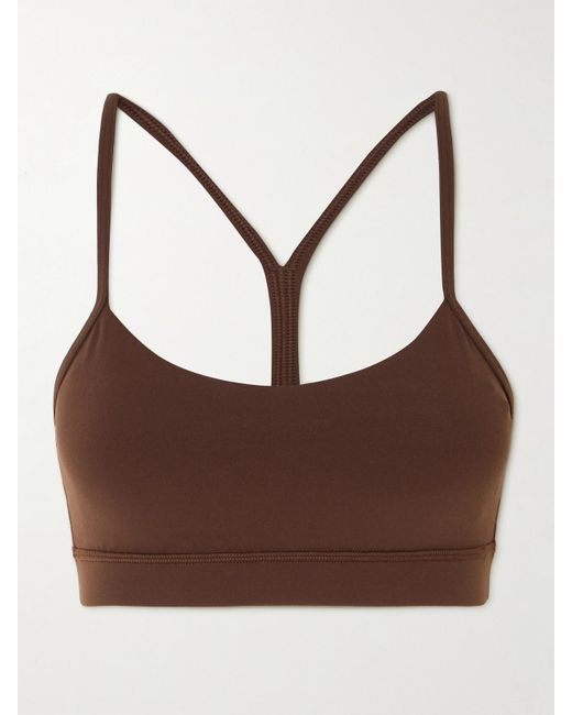 Brassière De Sport En Tissu Nulu Flow Y lululemon athletica en coloris Brown