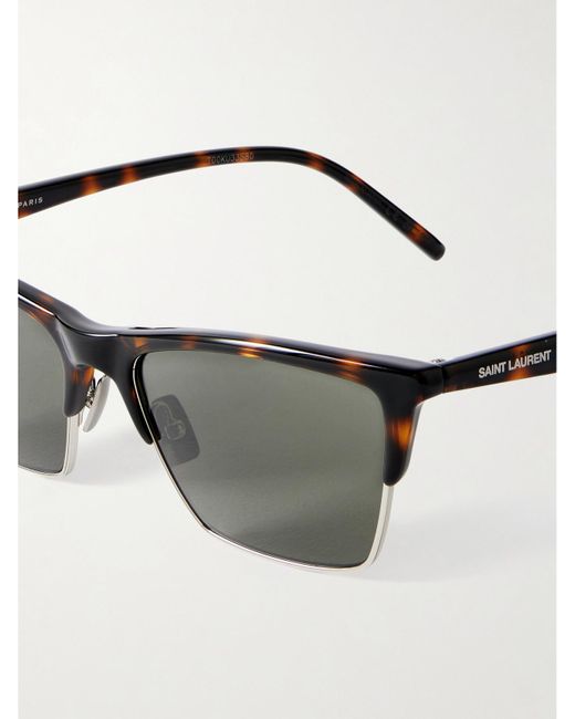 Saint Laurent Multicolor Sonnenbrille Mit D-Rahmen Aus Azetat