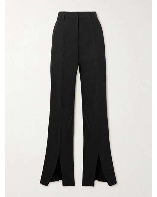 Jil Sander Black Hose Mit Geradem Bein Aus Webstoff
